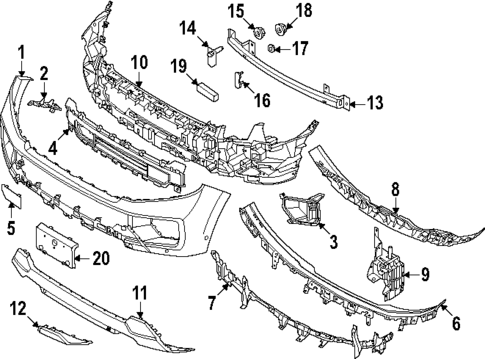 Bumper & Components - Front for 2025 Ford Expedition #0
