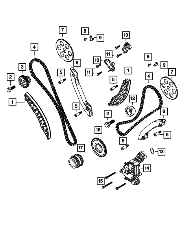 68148429AA - Engine: Timing Chain Guide for Mopar Image