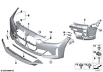 51115A0F329 - : Trim Cover, Bumper, Primed, Front for BMW Image