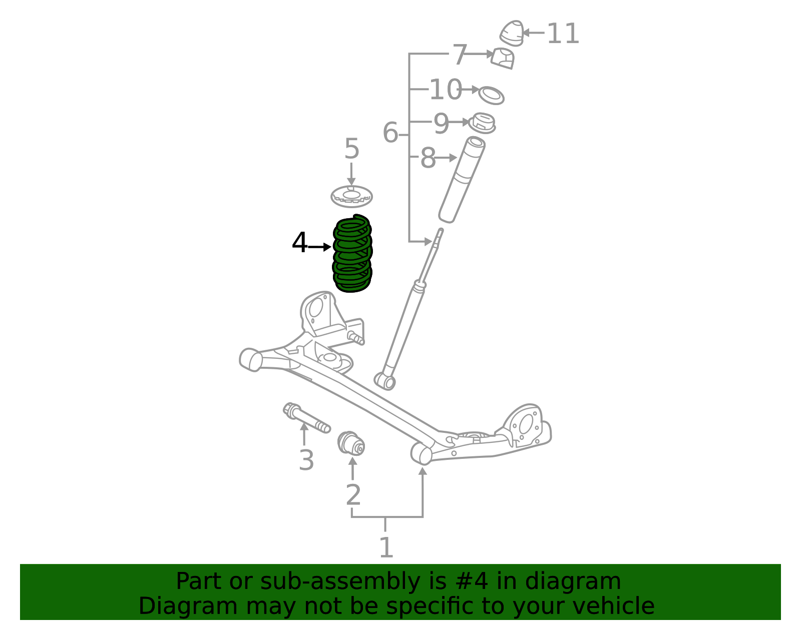 2004-2010 Toyota Sienna Coil Spring 48231-AE041 | OEM Parts Quick
