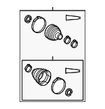 442706550 - Suspension: Boot Kit for Toyota: Avalon, Camry, Highlander, Venza Image