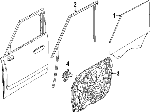 Glass - Front Door for 2025 Mini Countryman #0