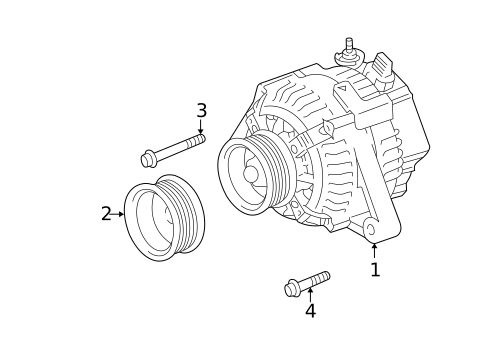 Alternator for 2001 Toyota Highlander #1