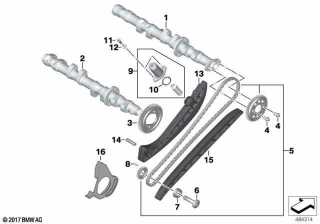 11317675490 - : Gear Wheel, Camshaft for BMW-Motorrad Image
