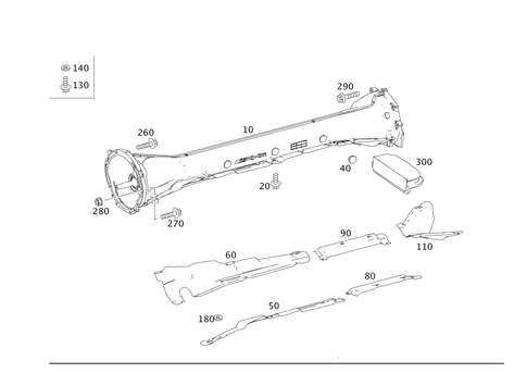 Drive Shaft Housing for 2012 Mercedes-Benz SLS AMG #0