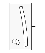 678660C020 - Body: Center Pillar &amp; Rocker Weatherstrip for Toyota: Sequoia, Tundra Image