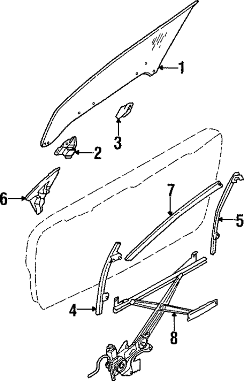 Door for 1998 Mitsubishi Eclipse #0
