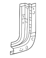 615280C020 - Body: Body B-Pillar Reinforcement for Toyota Image