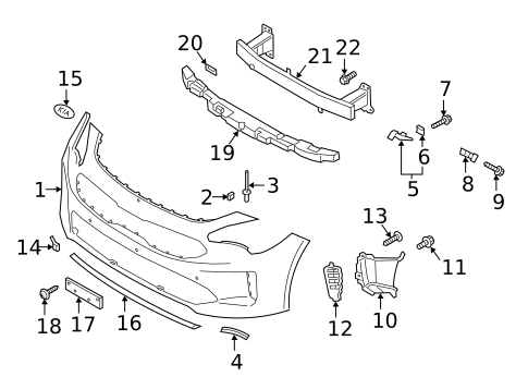 Bumper & Components - Front for 2020 Kia Stinger #0