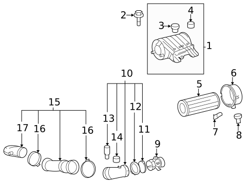 Air Intake for 2008 Chevrolet Express 1500 #0
