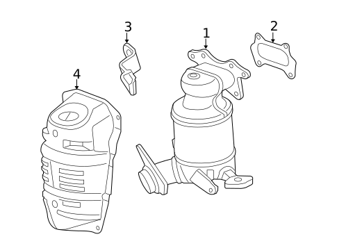 Exhaust Components for 2020 Honda Fit #1