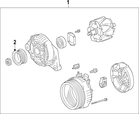Alternator for 2020 Toyota Camry #1