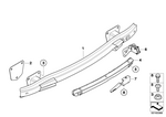 51128051589 - : Carrier, Bumper Rear for BMW Image