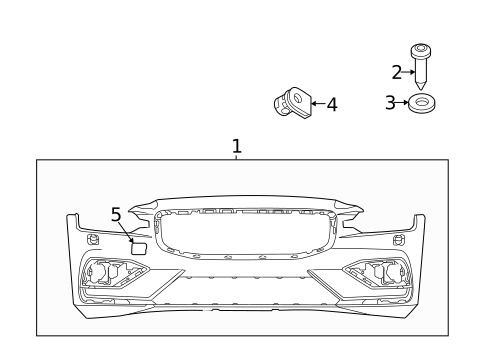 Bumper & Components - Front for 2023 Volvo V60 #3