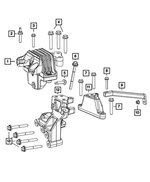 6509558AA - 2.0L Turbo Diesel; Engine: Stud, Mounting for Dodge: Journey Image