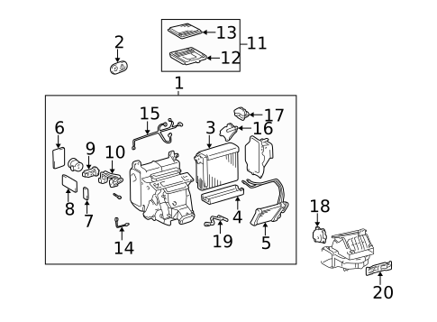 Blower Motor & Fan for 2001 Lexus RX300 #1
