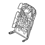 52105A4A254 - Body: Seat Back Frame for BMW: 740i, 750e xDrive, 760i xDrive, i7 Image