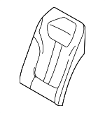 52205A421D4 - Body: Seat Back Cover for BMW: 740i, 750e xDrive, 760i xDrive, i7 Image