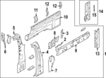 NZ6Z26513A31A - : Rail for Ford Image