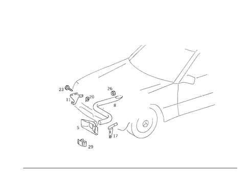Engine Mount Cooling for 1993 Mercedes-Benz 500E #1
