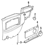 8G0867305E8RZ - Body: Quarter Trim Panel for Audi: Cabriolet Image