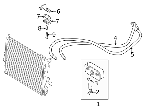 Trans Oil Cooler for 2000 BMW 323Ci #0