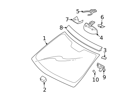 Reveal Moldings for 2003 Mercedes-Benz E55 AMG #0
