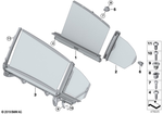 51357385056 - : Sun Blind, Right for BMW Image