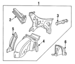 64751SP0300ZZ - : Pkg Tray Support for Acura Image