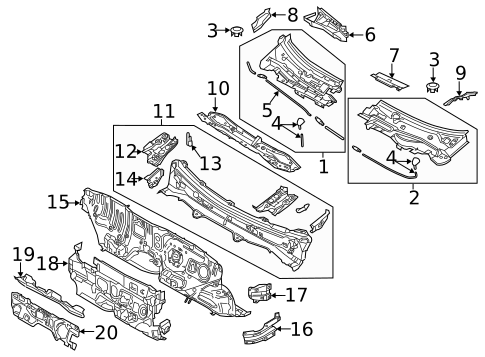 Cowl for 2020 Toyota Yaris #0