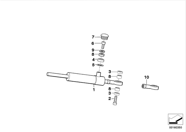 31422330501 - : Fillister Head Screw - M8X25 for BMW-Motorrad Image