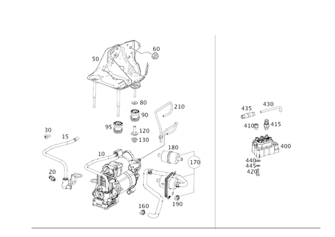Compressor, Pressure Reservoir and Valve Unit for 2020 Mercedes-Benz S63 AMG #0