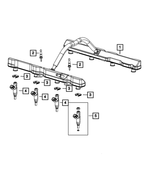 Fuel Rail and Injectors for 2023 Jeep Wagoneer #0