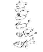 68381527AB - Glass: Inside Rear View Mirror for Mopar Image