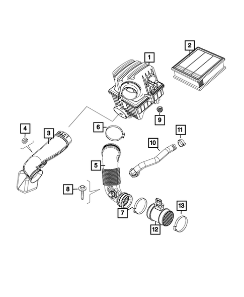 Air Cleaner for 2015 Jeep Renegade #3