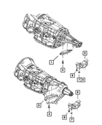 52020546AB - Engine Mounting: Transmission Mount Bracket for Mopar Image