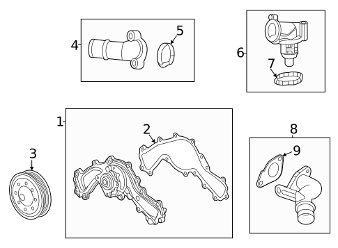Water Pump for 2022 Cadillac CT5 #0