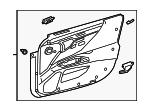 6761033K8046 - Body: Door Trim Panel for Lexus: ES250, ES300h, ES350 Image