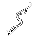 9443862 - Engine: Flex Hose for Volvo: 850, C30, C70, S40, S60, S60 Cross Country, S70, S80, V40, V50, V70, XC60, XC70, XC90 Image