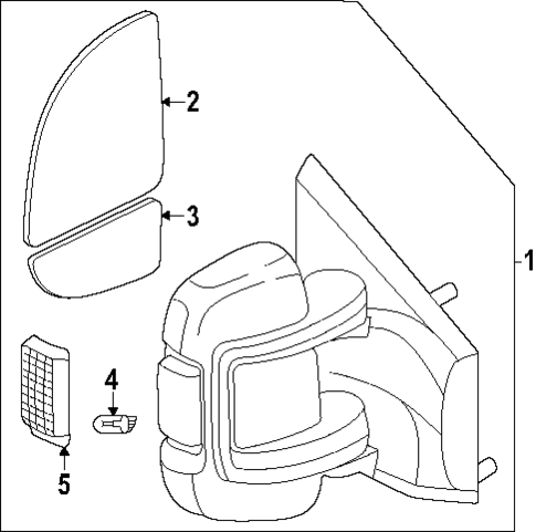 Bulbs - Chassis for 2024 Ram ProMaster EV #1