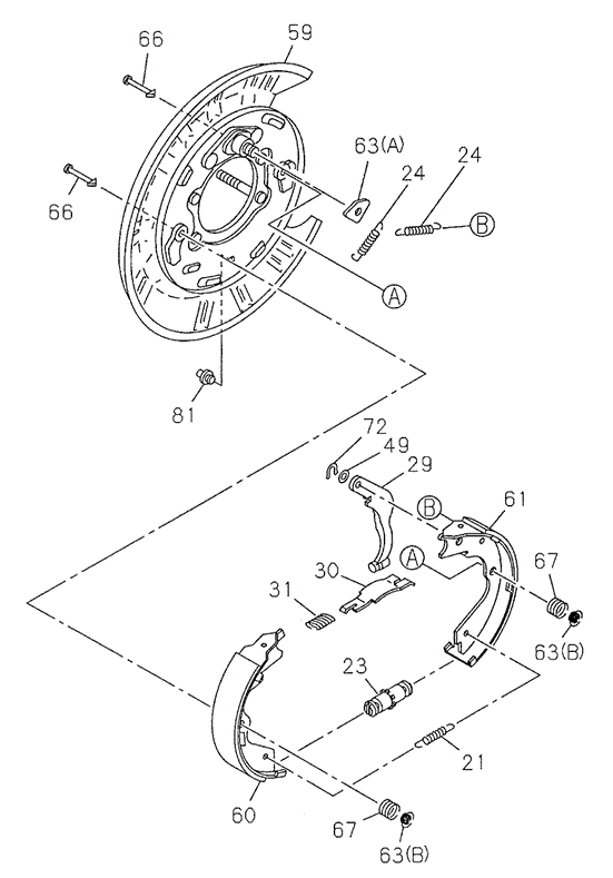Parking Brake for 1998 Acura SLX #0