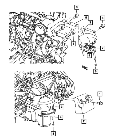 Engine Mounting for 2008 Dodge Charger #1