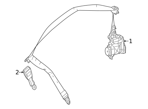 Front Seat Belts for 2014 Mercedes-Benz SL65 AMG #0