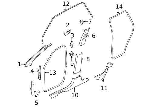 Interior Trim - Pillars for 2009 Land Rover LR2 #0