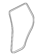 LR001631 - Body: Weather-Strip On Body for Land Rover: LR2 Image