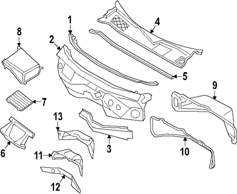 Cowl for 2024 Porsche Cayenne #0