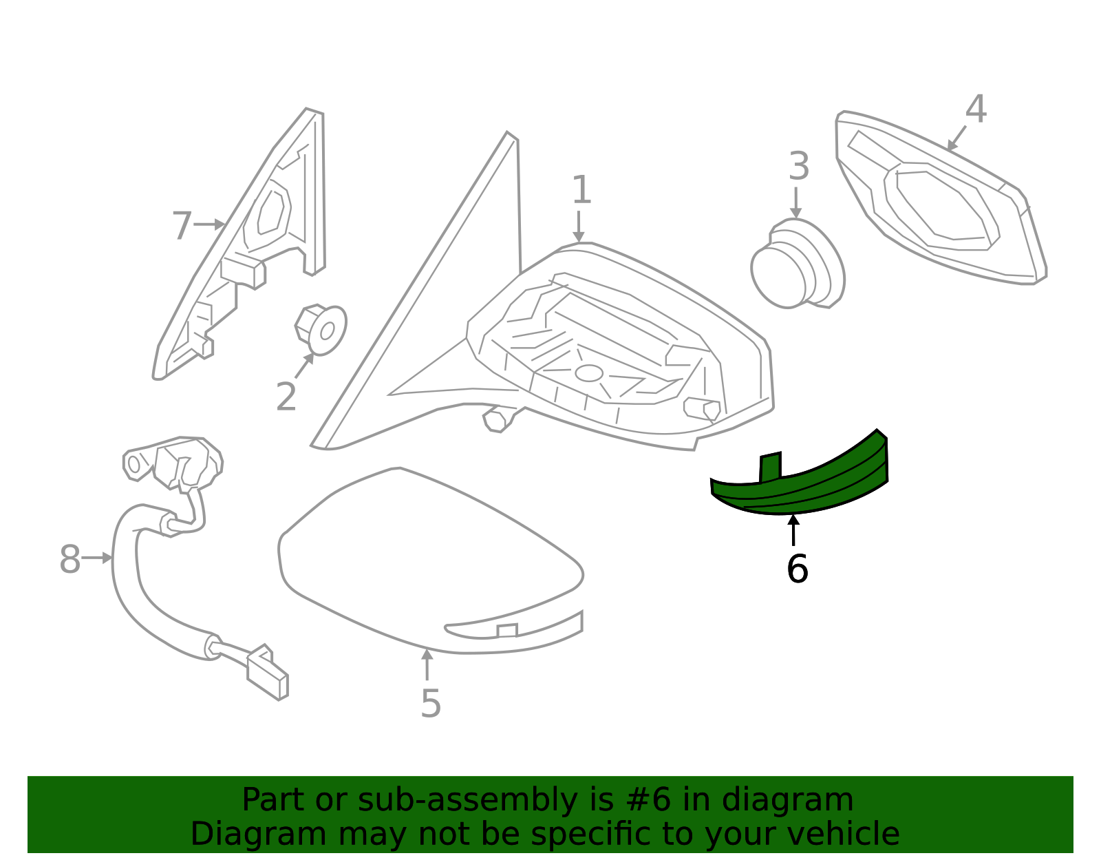 thumbnail image 2 of Kool Vue Pair Power Heated Mirrors W/ Signal Light For Nissan Maxima 2016-2018 2 of 6
