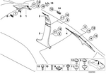 7147195762 - Vehicle Trim: Oval-Head Screw, Shoulder, Self-Thread for BMW Image
