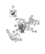 6106054AA - 1.4LTurbo; Engine: Hex Flange Head Bolt, Mounting for Mopar Image