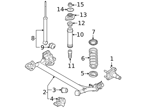 Rear Suspension for 2011 Chevrolet Aveo #0